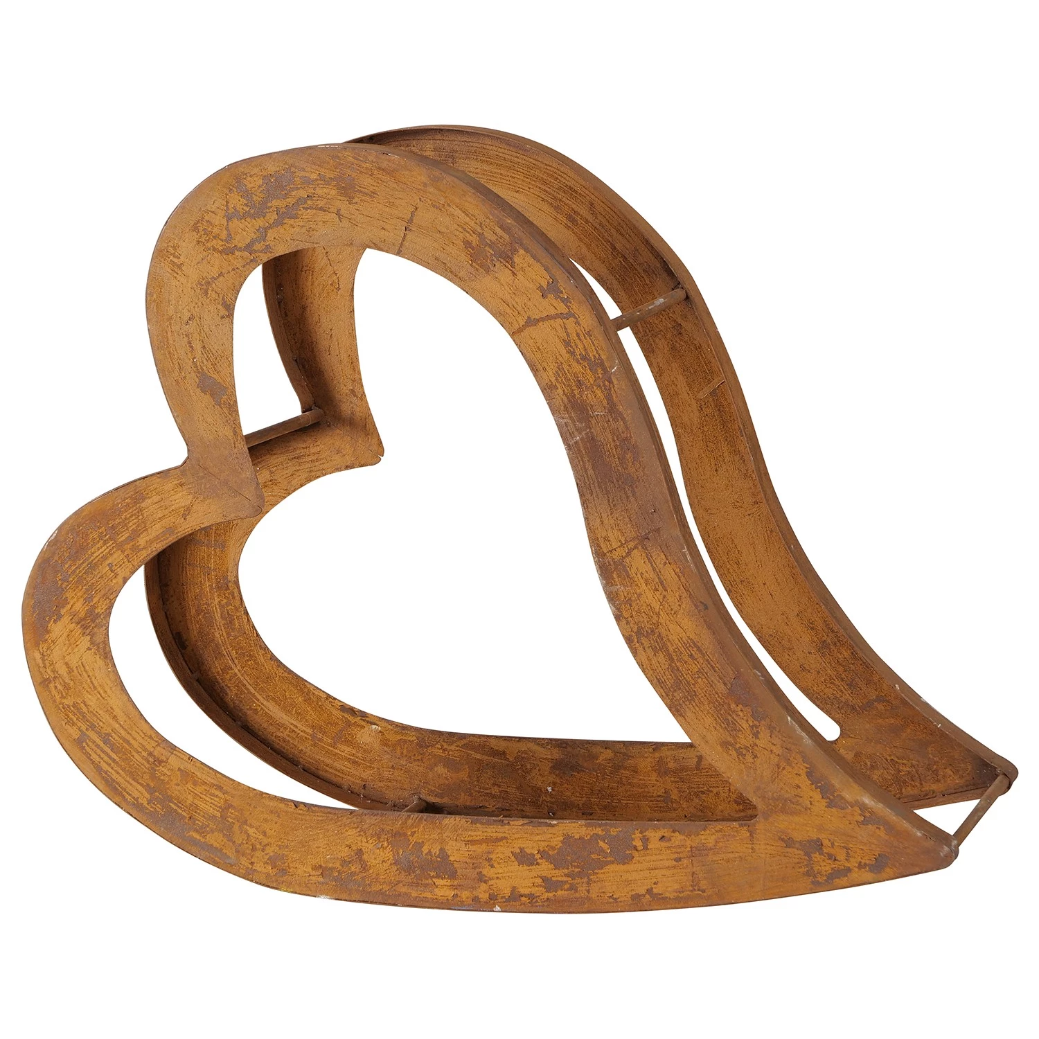 Boltze Range bûches Heart - Métal - Marron 1 Boltze Range bûches Heart - Métal - Marron