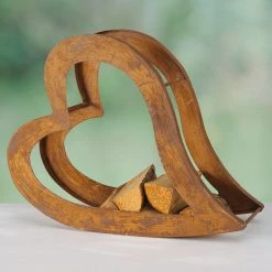 Boltze Range bûches Heart - Métal - Marron 8 Boltze Range bûches Heart - Métal - Marron -Meubles de salle à manger Soldes Magasin 1000270748 210709 14011600008 MOOD DETAILS P000000001000270748 mood