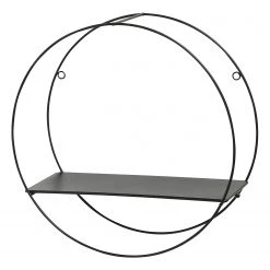 Boltze Étagère murale Franco II (lot de 3) - Métal - Noir -Meubles de salle à manger Soldes Magasin 1000270776 210528 12461800033 DETAILS P000000001000270776