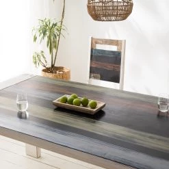 Wolf-Möbel Table Goa White - Partiellement en manguier massif - Manguier vintage blanc -Meubles de salle à manger Soldes Magasin 1000271075 220621 030 DETAILS P000000001000271075