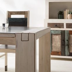 Wolf-Möbel Table Goa White - Partiellement en manguier massif - Manguier vintage blanc -Meubles de salle à manger Soldes Magasin 1000271075 220621 031 DETAILS P000000001000271075