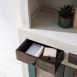 Wolf-Möbel Buffet Goa White - Partiellement en manguier massif - Manguier vintage blanc -Meubles de salle à manger Soldes Magasin 1000271076 220621 030 DETAILS P000000001000271076