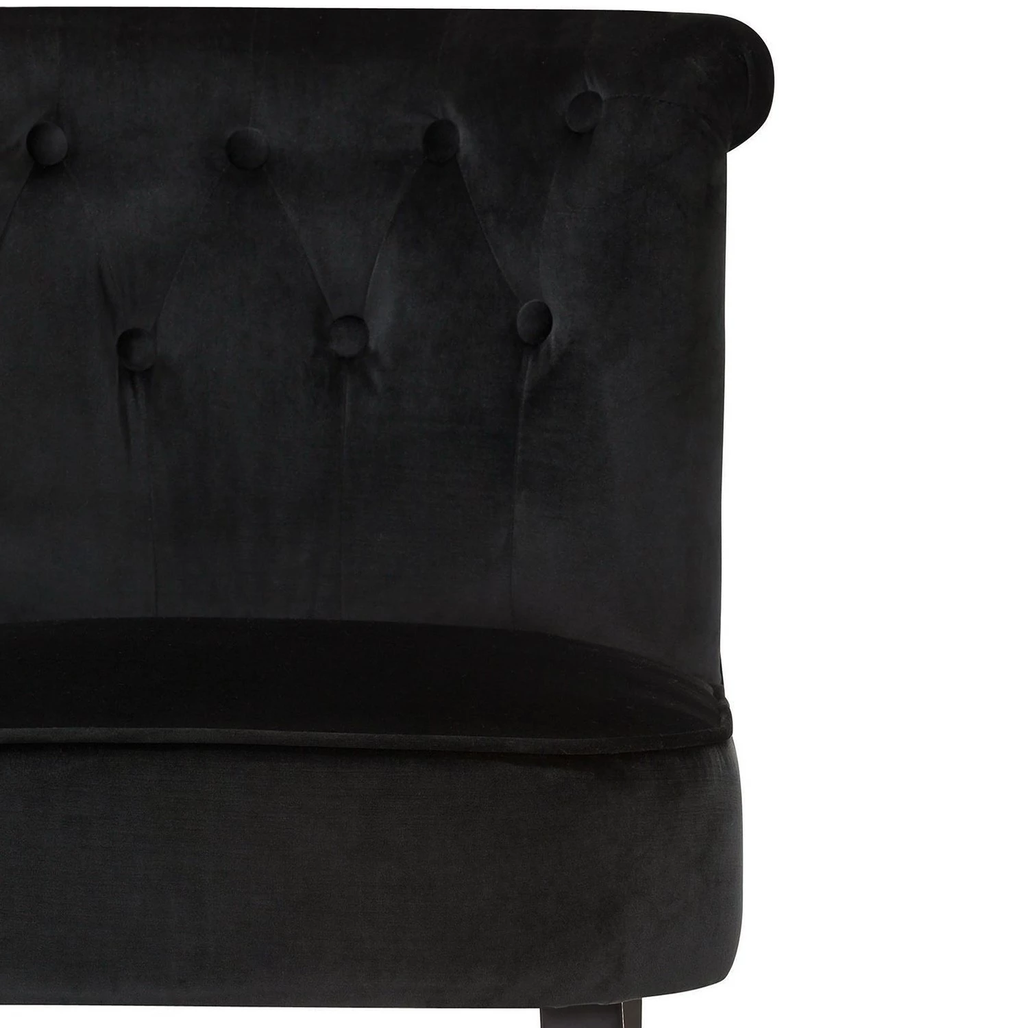 Red Living Chaise capitonnée Adriana - Noir 5 Red Living Chaise capitonnée Adriana - Noir – Image 5