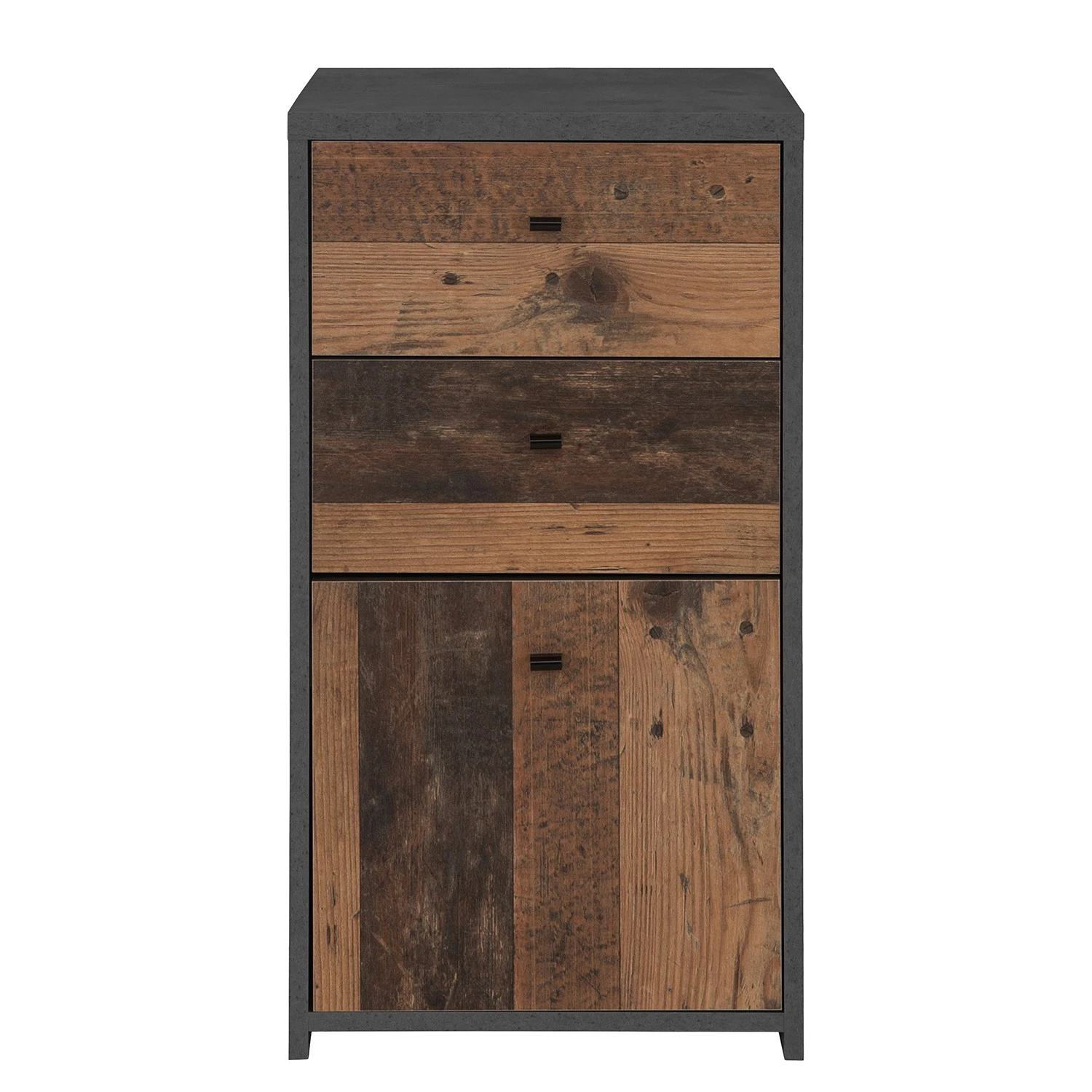 Loftscape Buffet Rison I - Gris foncé / Imitation bois ancien 3 Loftscape Buffet Rison I - Gris foncé / Imitation bois ancien – Image 3