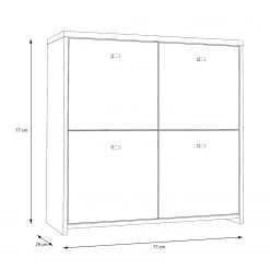 Loftscape Buffet Rison II - Gris foncé / Imitation bois ancien 14 Loftscape Buffet Rison II - Gris foncé / Imitation bois ancien -Meubles de salle à manger Soldes Magasin 1000272364 210819 07024300047 SKETCH DETAILS P000000001000272364 sketch