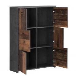 Loftscape Buffet Rison V - Gris foncé / Imitation bois ancien -Meubles de salle à manger Soldes Magasin 1000272365 210819 07024300052 DETAILS P000000001000272365