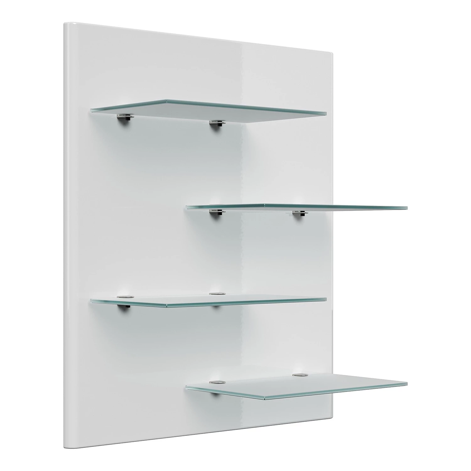 Posseik Étagère murale Elite - Blanc brillant - Largeur : 52 cm 1 Posseik Étagère murale Elite - Blanc brillant - Largeur : 52 cm