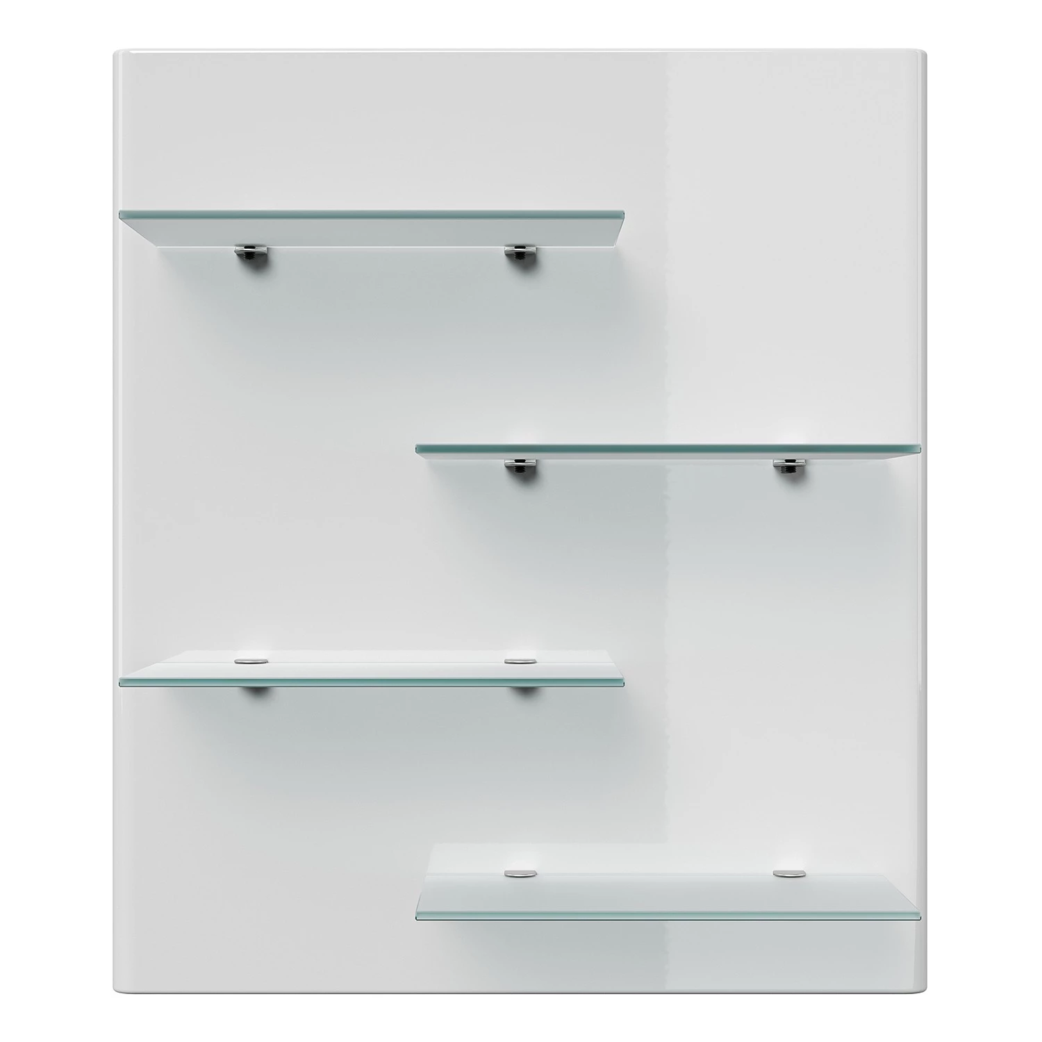 Posseik Étagère murale Elite - Blanc brillant - Largeur : 52 cm 2 Posseik Étagère murale Elite - Blanc brillant - Largeur : 52 cm – Image 2