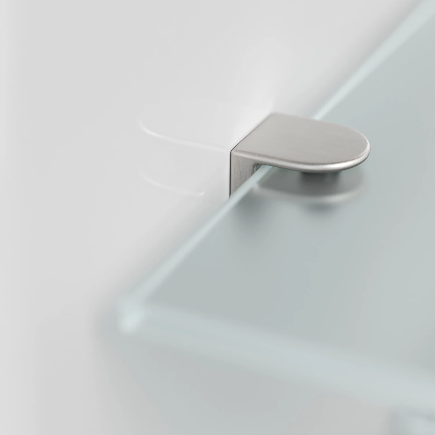 Posseik Étagère murale Elite - Blanc brillant - Largeur : 52 cm 3 Posseik Étagère murale Elite - Blanc brillant - Largeur : 52 cm – Image 3