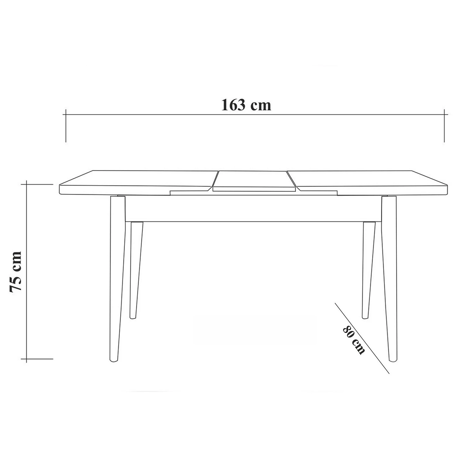 Loftscape Table Balu - Extensible - Imitation épicéa 6 Loftscape Table Balu - Extensible - Imitation épicéa – Image 6