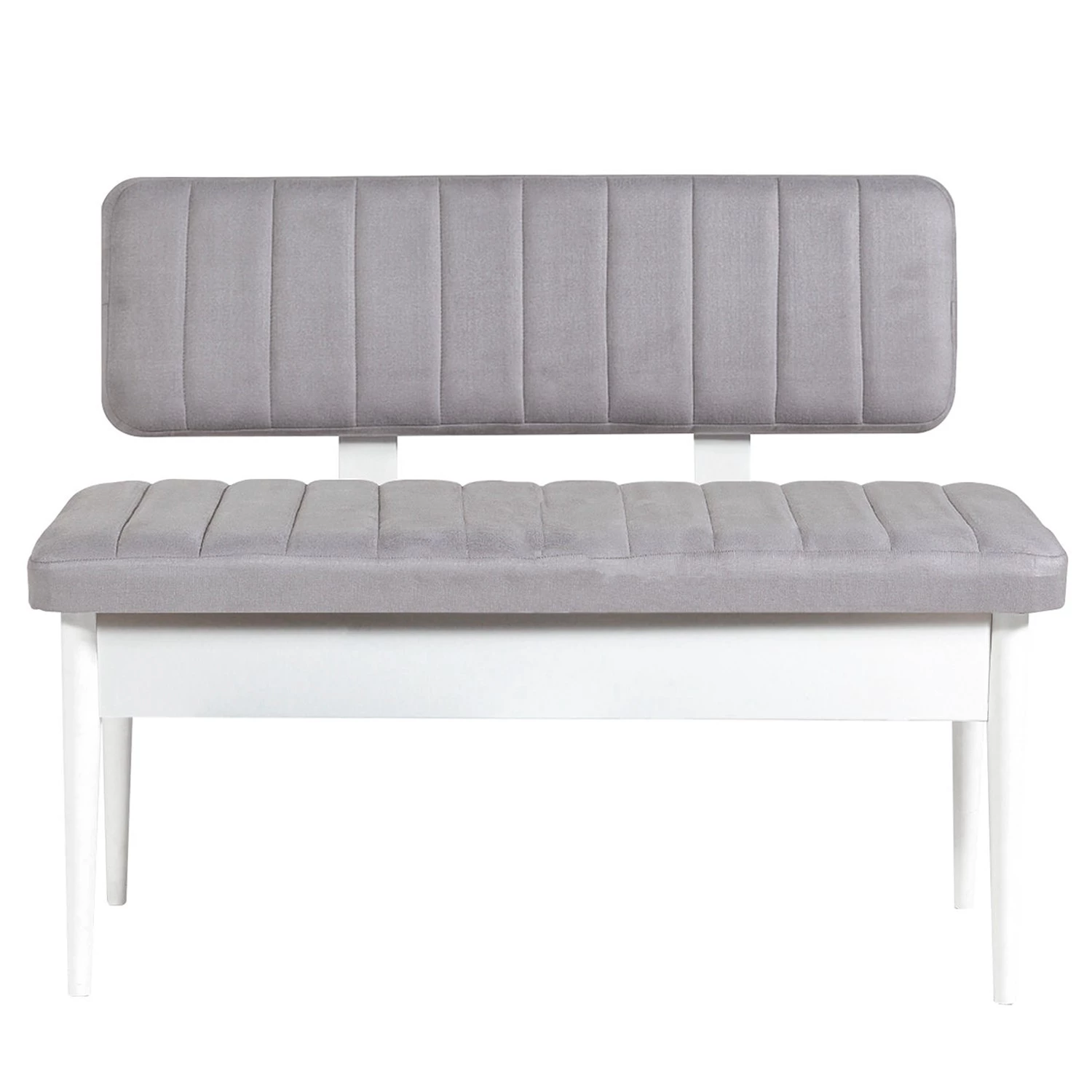 Loftscape Salle à manger Baris (5 éléments) - Extensible - Blanc / Gris 5 Loftscape Salle à manger Baris (5 éléments) - Extensible - Blanc / Gris – Image 5