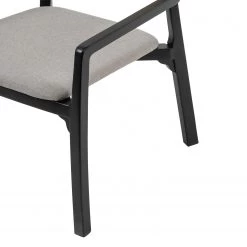 Studio Copenhagen Fauteuil de jardin Elena - Rotin et tissu / Hêtre massif - Gris lumineux -Meubles de salle à manger Soldes Magasin 1000273466 220420 055 DETAILS P000000001000273466