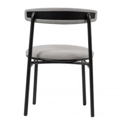 Studio Copenhagen Chaises Embi (lot de 2) - Tissu / Métal - Gris / Noir -Meubles de salle à manger Soldes Magasin 1000273482 220420 040 DETAILS P000000001000273482