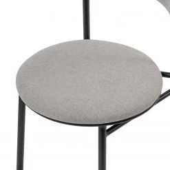 Studio Copenhagen Chaises Embi (lot de 2) - Tissu / Métal - Gris / Noir -Meubles de salle à manger Soldes Magasin 1000273482 220420 050 DETAILS P000000001000273482