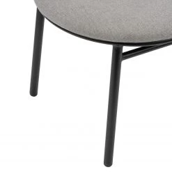 Studio Copenhagen Chaises Embi (lot de 2) - Tissu / Métal - Gris / Noir -Meubles de salle à manger Soldes Magasin 1000273482 220420 055 DETAILS P000000001000273482
