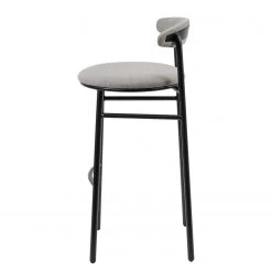 Studio Copenhagen Chaises de bar Embi (lot de 2) - Tissu / Métal - Gris / Noir 10 Studio Copenhagen Chaises de bar Embi (lot de 2) - Tissu / Métal - Gris / Noir -Meubles de salle à manger Soldes Magasin 1000273484 220420 035 DETAILS P000000001000273484