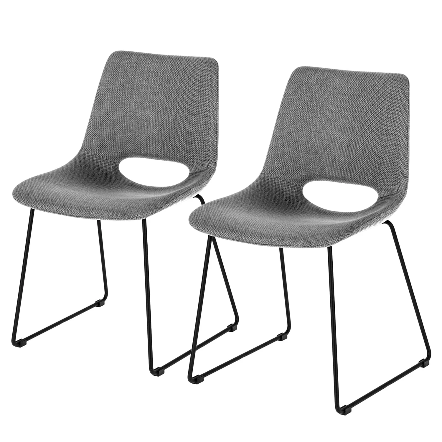 Mørteens Chaises Zara II (lot de 2) - Gris clair 1 Mørteens Chaises Zara II (lot de 2) - Gris clair