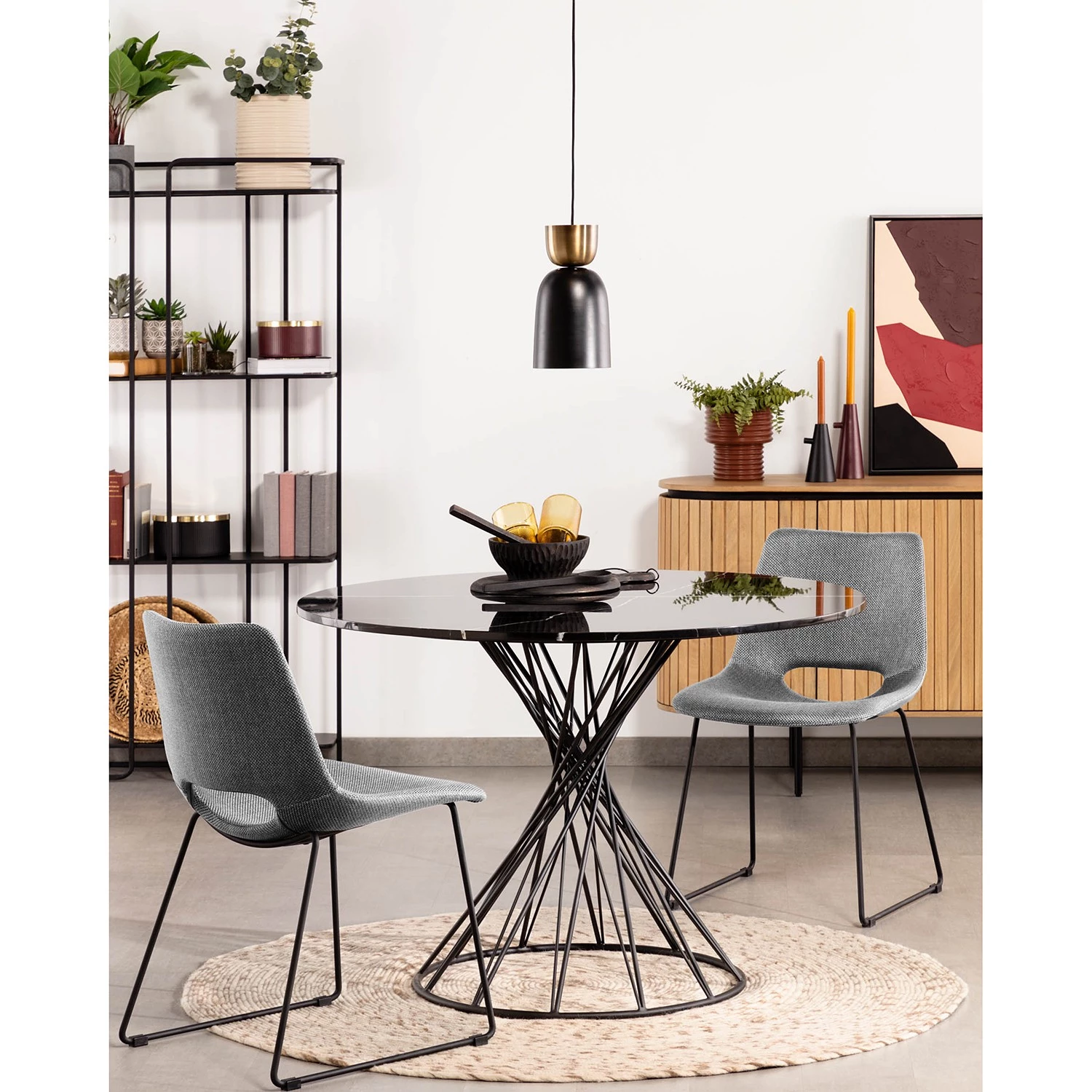 Mørteens Chaises Zara II (lot de 2) - Gris clair 2 Mørteens Chaises Zara II (lot de 2) - Gris clair – Image 2