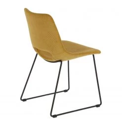 Fredriks Chaises Zara (lot de 2) - Jaune moutarde -Meubles de salle à manger Soldes Magasin 1000274232 210618 10464400242 DETAILS P000000001000274232