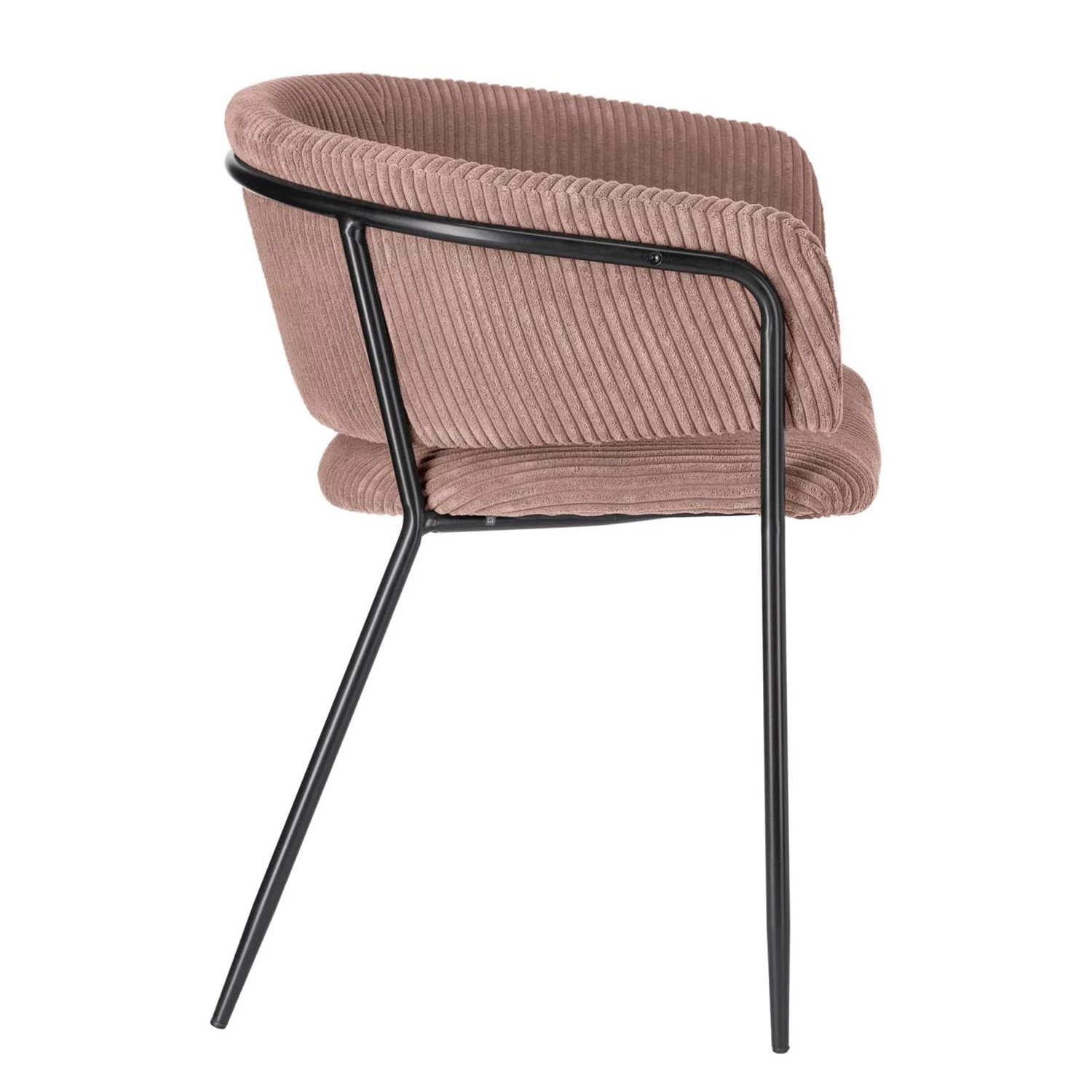 Jack & Alice Chaises accoudoirs Vilhena IV (lot de 2) - Velours côtelé - Rose vieilli 4 Jack & Alice Chaises accoudoirs Vilhena IV (lot de 2) - Velours côtelé - Rose vieilli – Image 4