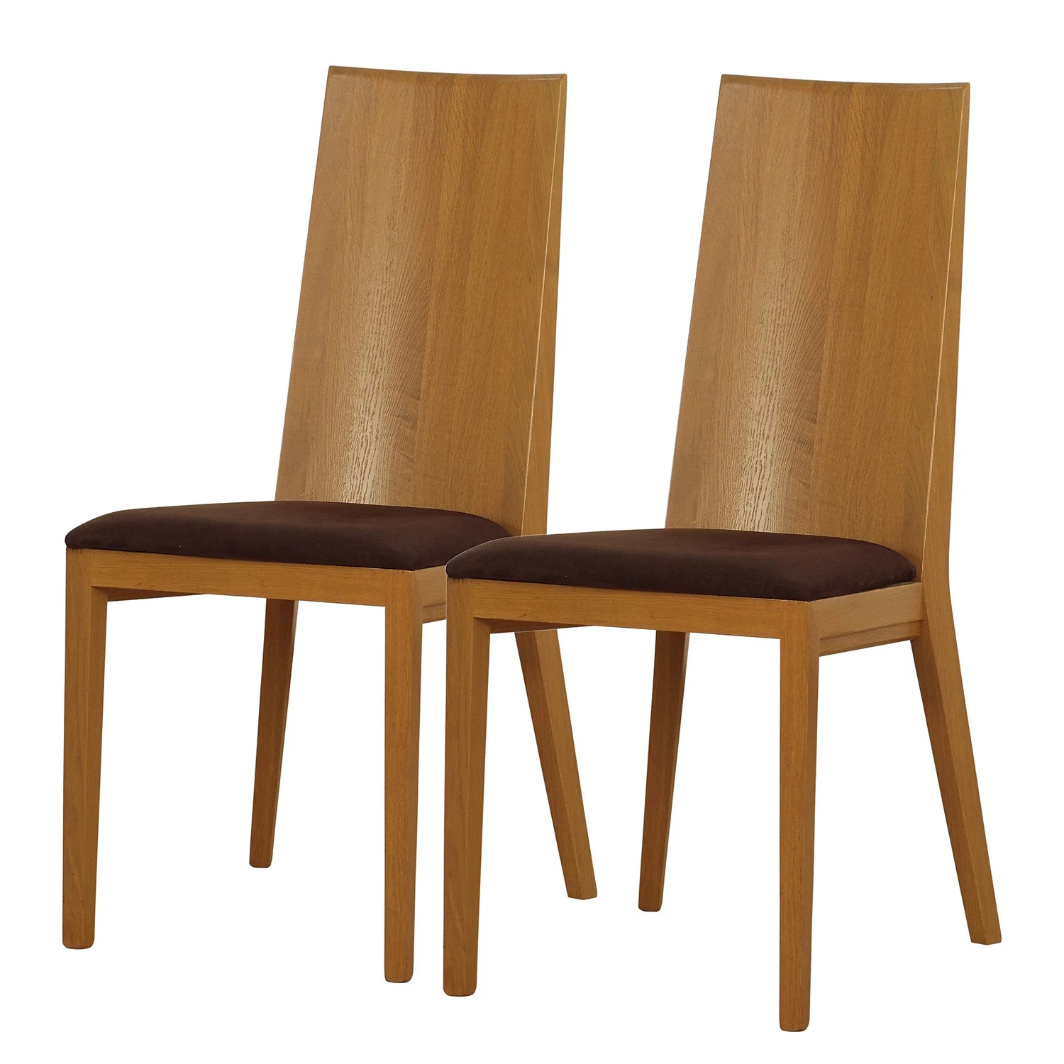 Norrwood Chaises Atla (lot de 2) - Tissu / Chêne massif - Café / Chêne 1 Norrwood Chaises Atla (lot de 2) - Tissu / Chêne massif - Café / Chêne