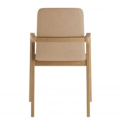 Norrwood Chaise à accoudoirs Toma - Tissu / Hêtre massif - Camel / Hêtre -Meubles de salle à manger Soldes Magasin 1000274321 210709 14175800185 DETAILS P000000001000274321