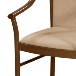 Velvet Studio Chaise à accoudoirs Rosita - Tissu / Hêtre massif - Camel / Noyer -Meubles de salle à manger Soldes Magasin 1000274324 210709 14175900204 DETAILS P000000001000274324