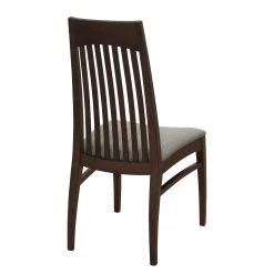 Velvet Studio Chaises Roanne (lot de 2) - Tissu / Hêtre massif - Gris sable / Marron foncé -Meubles de salle à manger Soldes Magasin 1000274334 210709 14180700252 DETAILS P000000001000274334