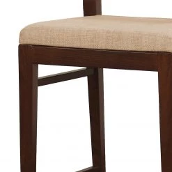 Velvet Studio Chaise de bar Nieva - Tissu / Hêtre massif - Camel / Noyer -Meubles de salle à manger Soldes Magasin 1000274336 210709 14180800267 DETAILS P000000001000274336