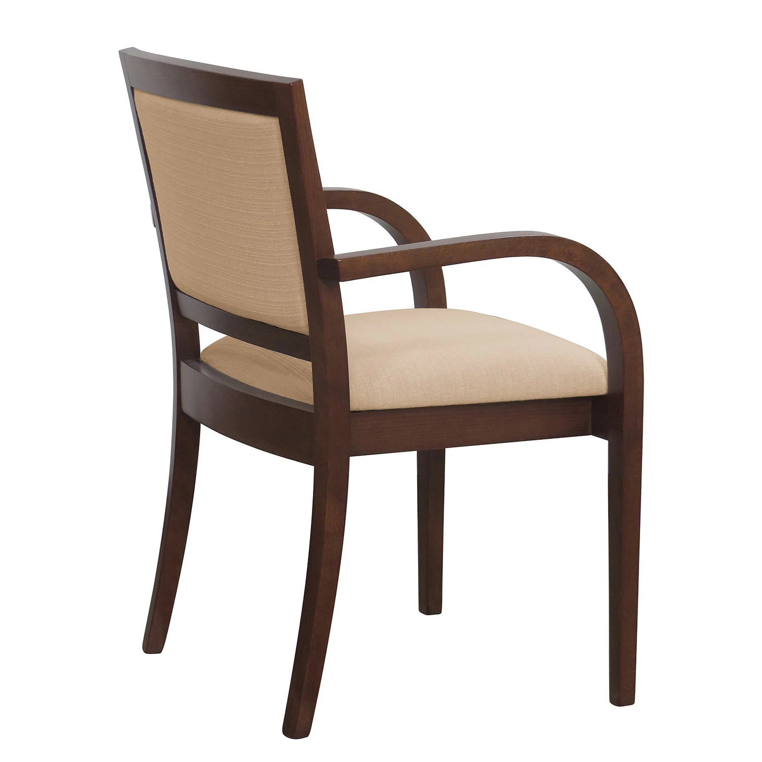 Norrwood Chaise à accoudoirs Prado - Tissu / Hêtre massif - Camel / Noyer 4 Norrwood Chaise à accoudoirs Prado - Tissu / Hêtre massif - Camel / Noyer – Image 4