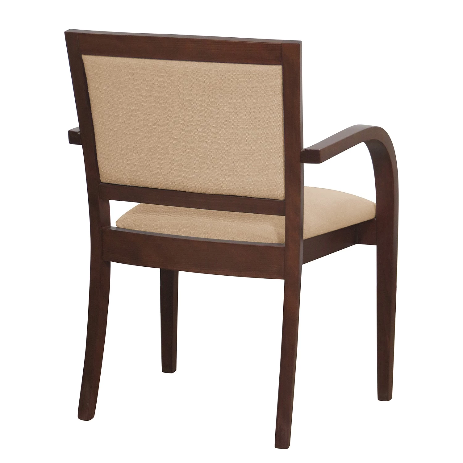 Norrwood Chaise à accoudoirs Prado - Tissu / Hêtre massif - Camel / Noyer 5 Norrwood Chaise à accoudoirs Prado - Tissu / Hêtre massif - Camel / Noyer – Image 5