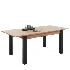 Red Living Table Buffy - Extensible - Imitation chêne artisan / Noir -Meubles de salle à manger Soldes Magasin 1000274824 210616 13165800097 DETAILS P000000001000274824