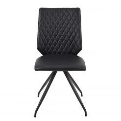 Loftscape Chaises Diva (Lot de 2) - Imitation cuir / Acier - Noir 11 Loftscape Chaises Diva (Lot de 2) - Imitation cuir / Acier - Noir -Meubles de salle à manger Soldes Magasin 1000274856 210629 14280700112 DETAILS P000000001000274856