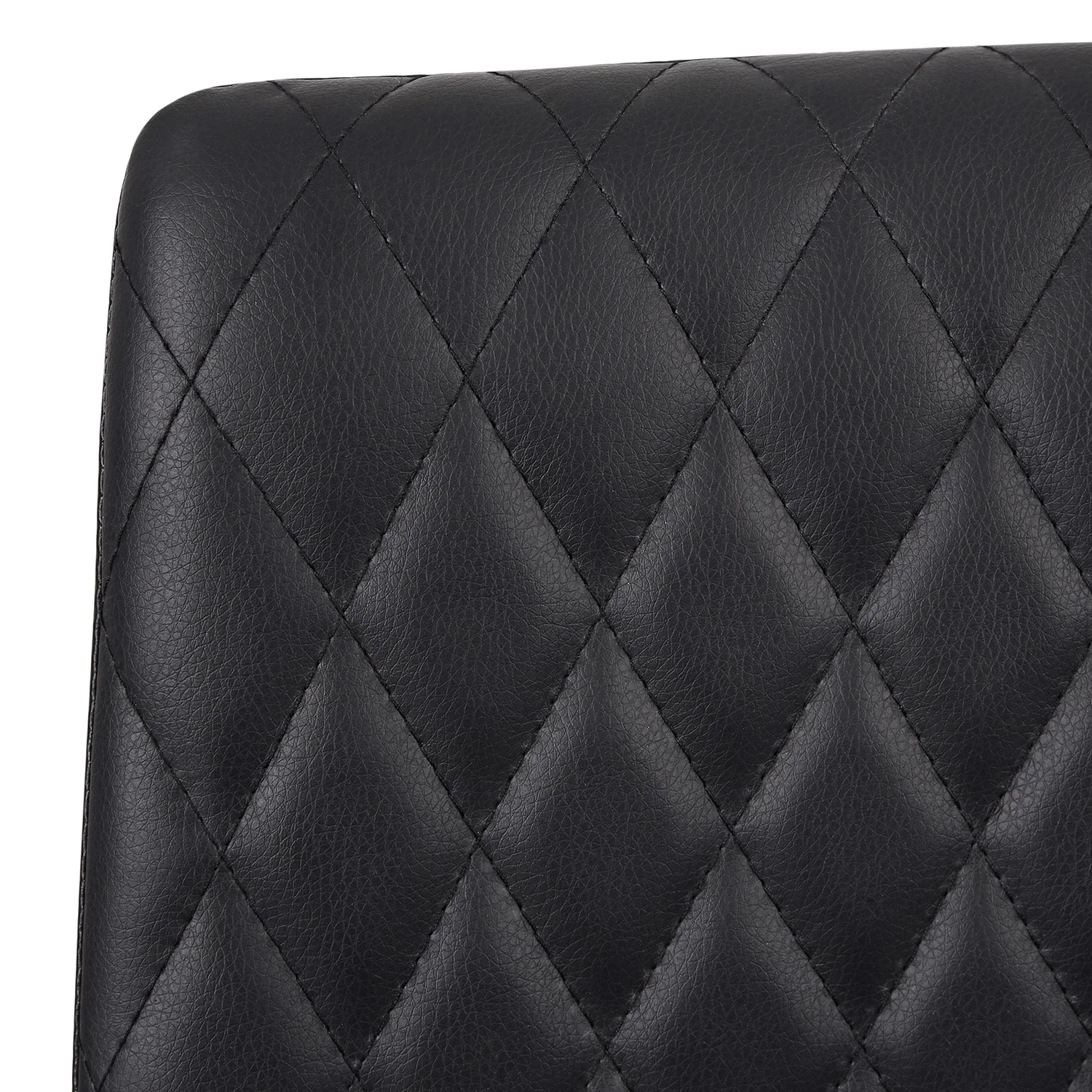 Loftscape Chaises Diva (Lot de 2) - Imitation cuir / Acier - Noir 7 Loftscape Chaises Diva (Lot de 2) - Imitation cuir / Acier - Noir – Image 7