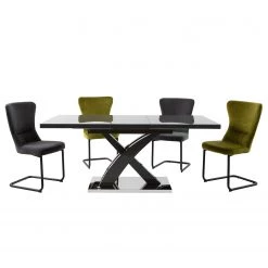 Loftscape Chaises cantilever Amalia I (lot de 2) - Vert pâle -Meubles de salle à manger Soldes Magasin 1000274864 210629 14281000161 DETAILS P000000001000274864