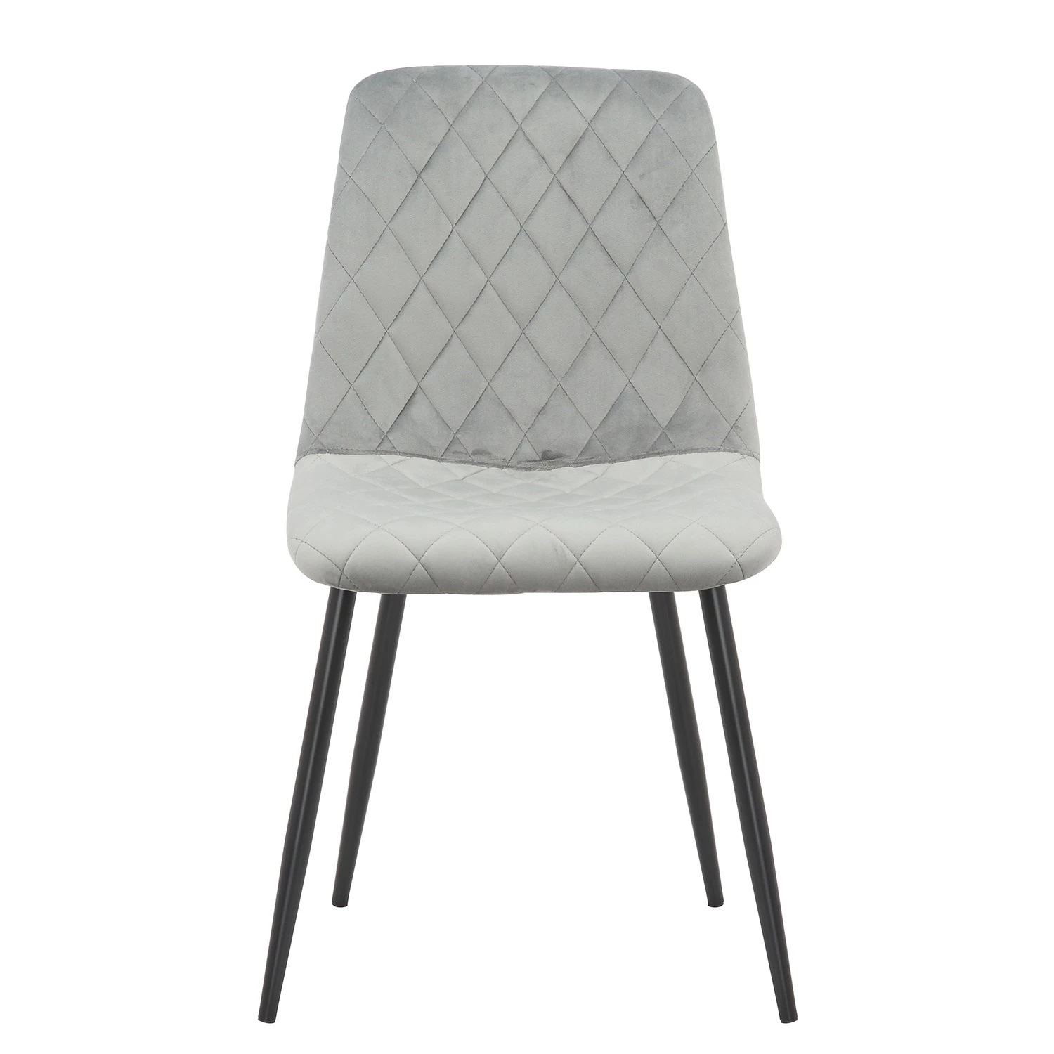 Ars manufacti Chaises capitonnées Trevo I (lot de 2) - Gris lumineux 4 Ars manufacti Chaises capitonnées Trevo I (lot de 2) - Gris lumineux – Image 4