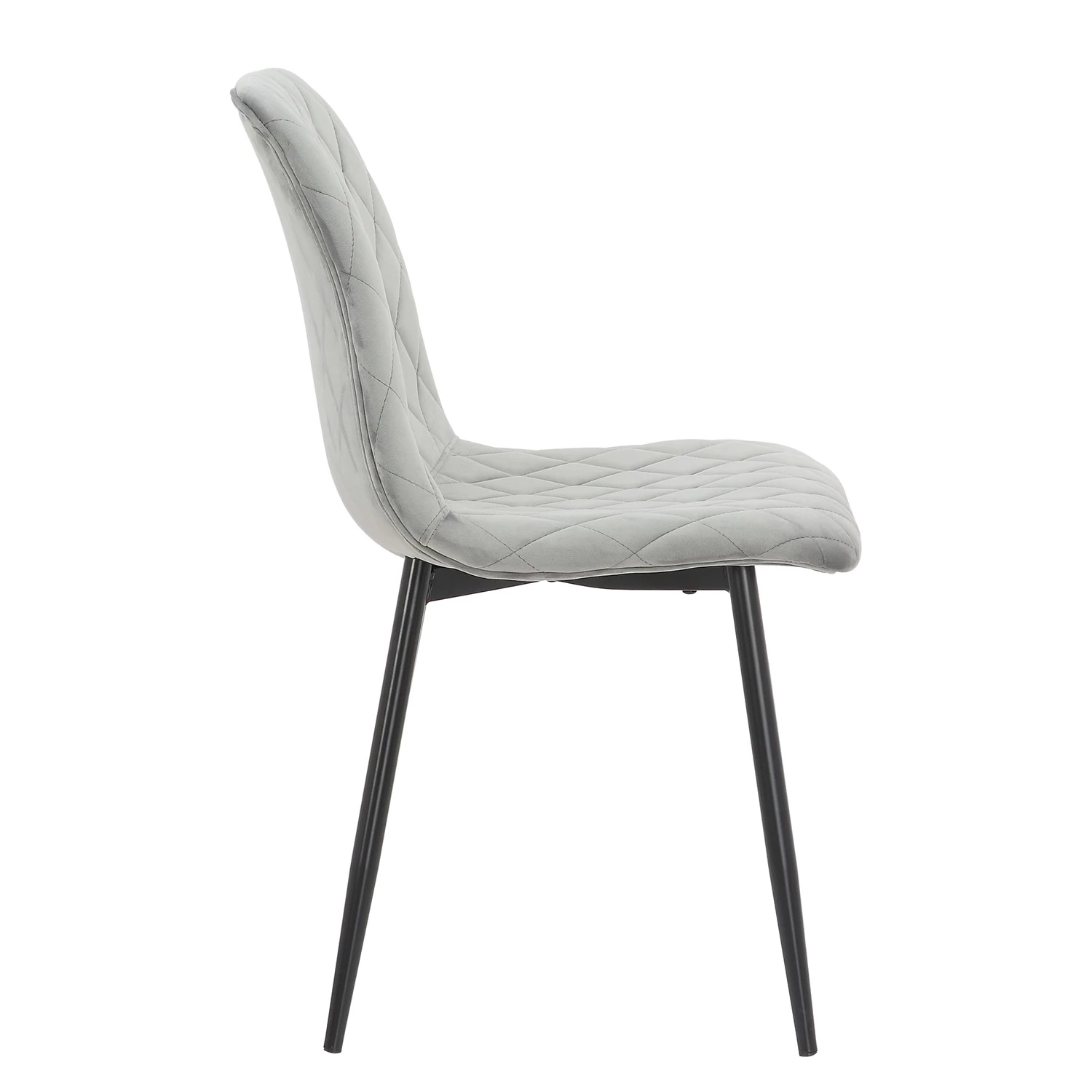 Ars manufacti Chaises capitonnées Trevo I (lot de 2) - Gris lumineux 5 Ars manufacti Chaises capitonnées Trevo I (lot de 2) - Gris lumineux – Image 5