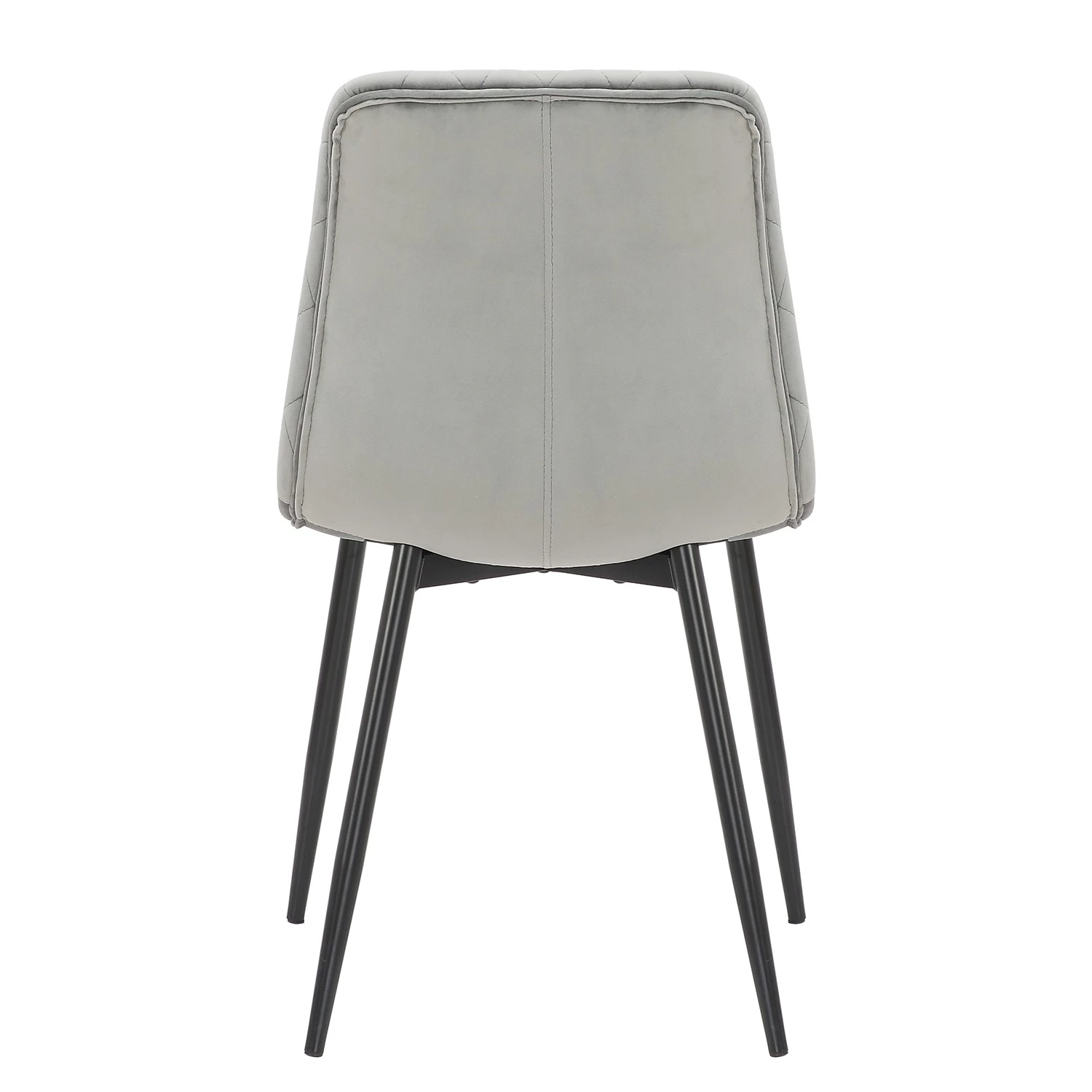 Ars manufacti Chaises capitonnées Trevo I (lot de 2) - Gris lumineux 6 Ars manufacti Chaises capitonnées Trevo I (lot de 2) - Gris lumineux – Image 6