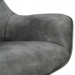Ars manufacti Fauteuil relax Beloha - Velours / Métal - Gris vintage / Noir -Meubles de salle à manger Soldes Magasin 1000274884 220107 103356000162 DETAILS P000000001000274884