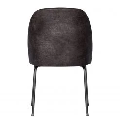 Red Living Chaises capitonnées Cera III (lot de 2) - Cuir véritable / Acier - Noir -Meubles de salle à manger Soldes Magasin 1000275336 210629 14365700067 DETAILS P000000001000275336