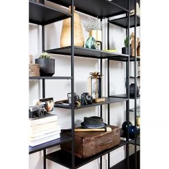 Red Living Étagère Jurby II - Métal - Noir -Meubles de salle à manger Soldes Magasin 1000275637 210630 12470000157 DETAILS P000000001000275637