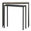 Red Living Consoles Goolwa (lot de 2) - Métal - Doré vieilli / Noir