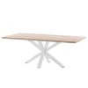 Loftscape Table Karmi II - Imitation chêne - Largeur : 200 cm - Blanc