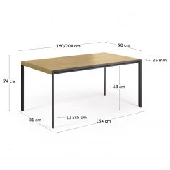 Mørteens Table Aurora - (Extensible) - 160 x 90 cm 19 Mørteens Table Aurora - (Extensible) - 160 x 90 cm -Meubles de salle à manger Soldes Magasin 1000276608 210629 15002200459 SKETCH DETAILS P000000001000276608 sketch