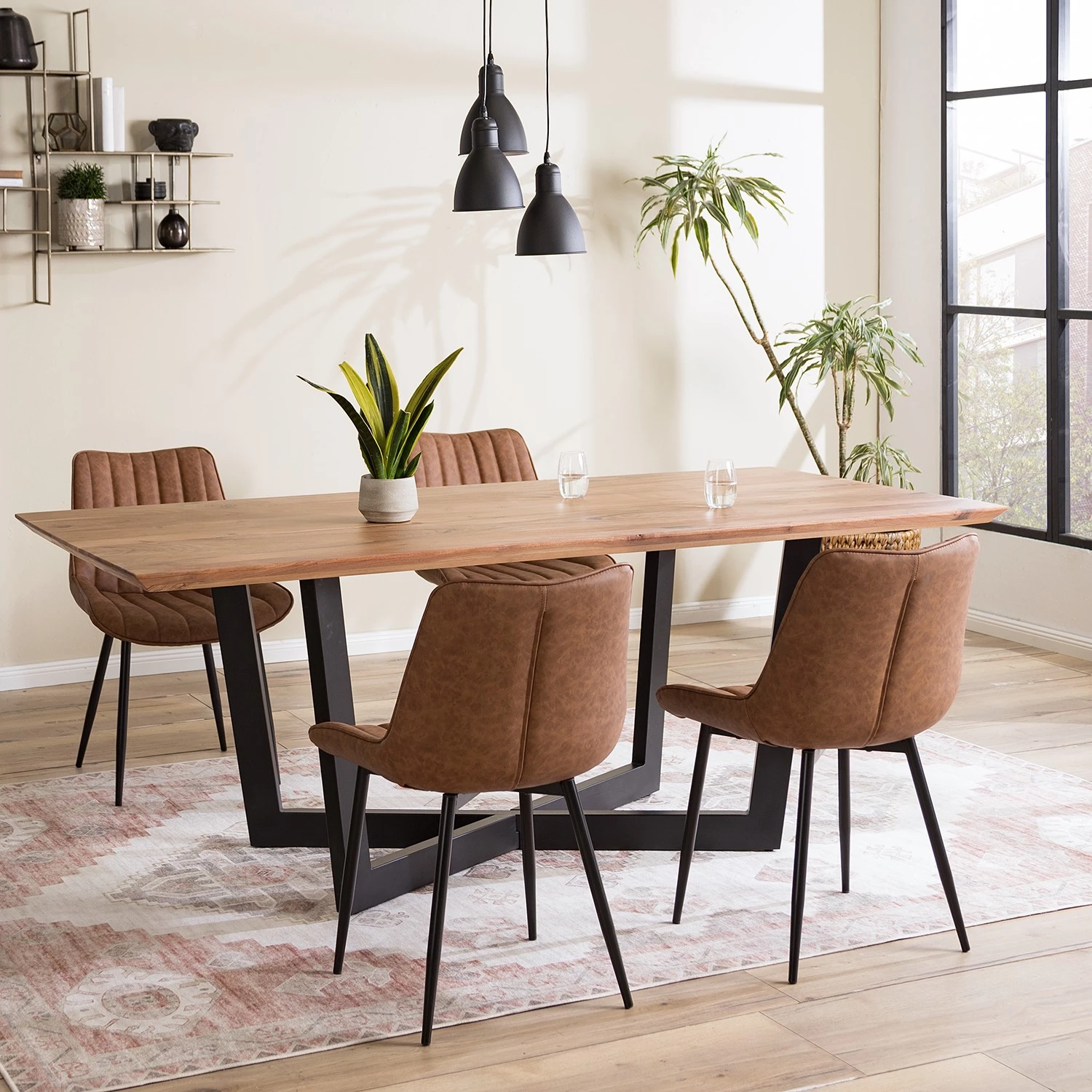 Ars manufacti Table Conna - Acacia - Largeur : 200 cm - Bord suisse 2 Ars manufacti Table Conna - Acacia - Largeur : 200 cm - Bord suisse – Image 2