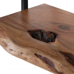 Ars manufacti Étagère murale Kaawo I - Acacia massif / Métal - Acacia / Noir - Largeur : 45 cm -Meubles de salle à manger Soldes Magasin 1000276814 220719 033 DETAILS P000000001000276814