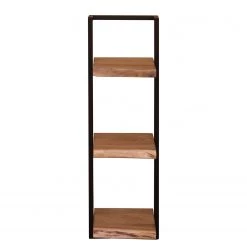 Ars manufacti Étagère murale Kaawo II - Acacia massif / Métal - Acacia / Noir - Hauteur : 100 cm -Meubles de salle à manger Soldes Magasin 1000276821 220413 030 DETAILS P000000001000276821