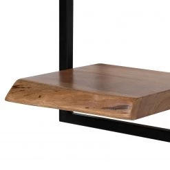 Ars manufacti Étagère murale Kaawo II - Acacia massif / Métal - Acacia / Noir - Hauteur : 100 cm -Meubles de salle à manger Soldes Magasin 1000276821 220719 033 DETAILS P000000001000276821