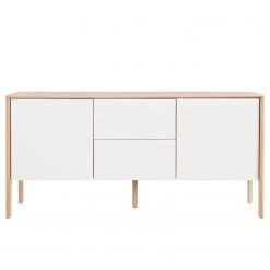 Studio Copenhagen Enfilade Maayka I - Partiellement en chêne massif - Blanc / Chêne clair -Meubles de salle à manger Soldes Magasin 1000277378 220803 030 DETAILS P000000001000277378