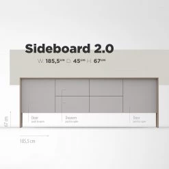 Studio Copenhagen Enfilade Maayka II - Partiellement en chêne massif - Blanc / Chêne clair 29 Studio Copenhagen Enfilade Maayka II - Partiellement en chêne massif - Blanc / Chêne clair -Meubles de salle à manger Soldes Magasin 1000277388 211111 144903000513 SKETCH DETAILS P000000001000277388 sketch